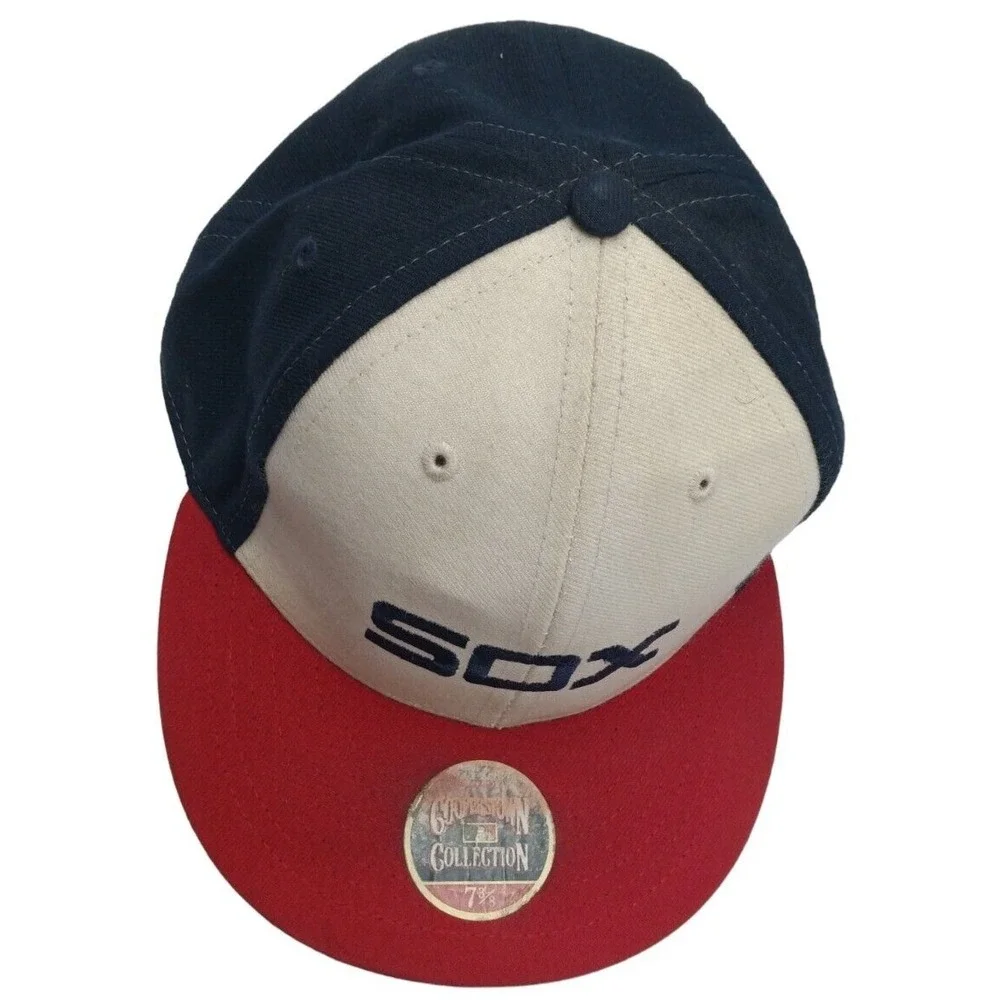 Chicago‎ White Sox MLB COOPERSTOWN COLLECTION Fitted Cap Hat 7 3/8 TWINS ENTER.